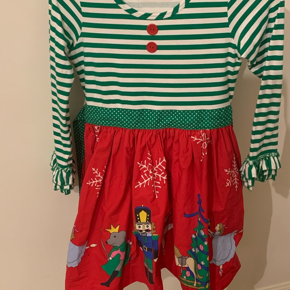 Eleanor Rose Nutcracker Christmas Dress EUC 7/8